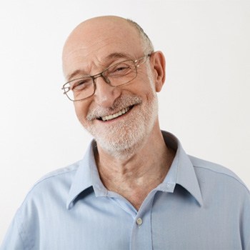 older man smiling