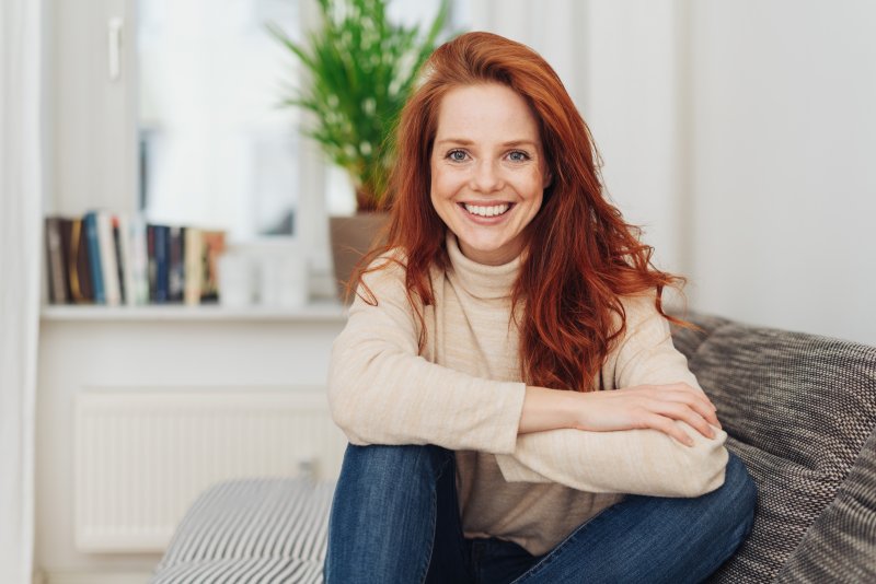 young woman smiling 